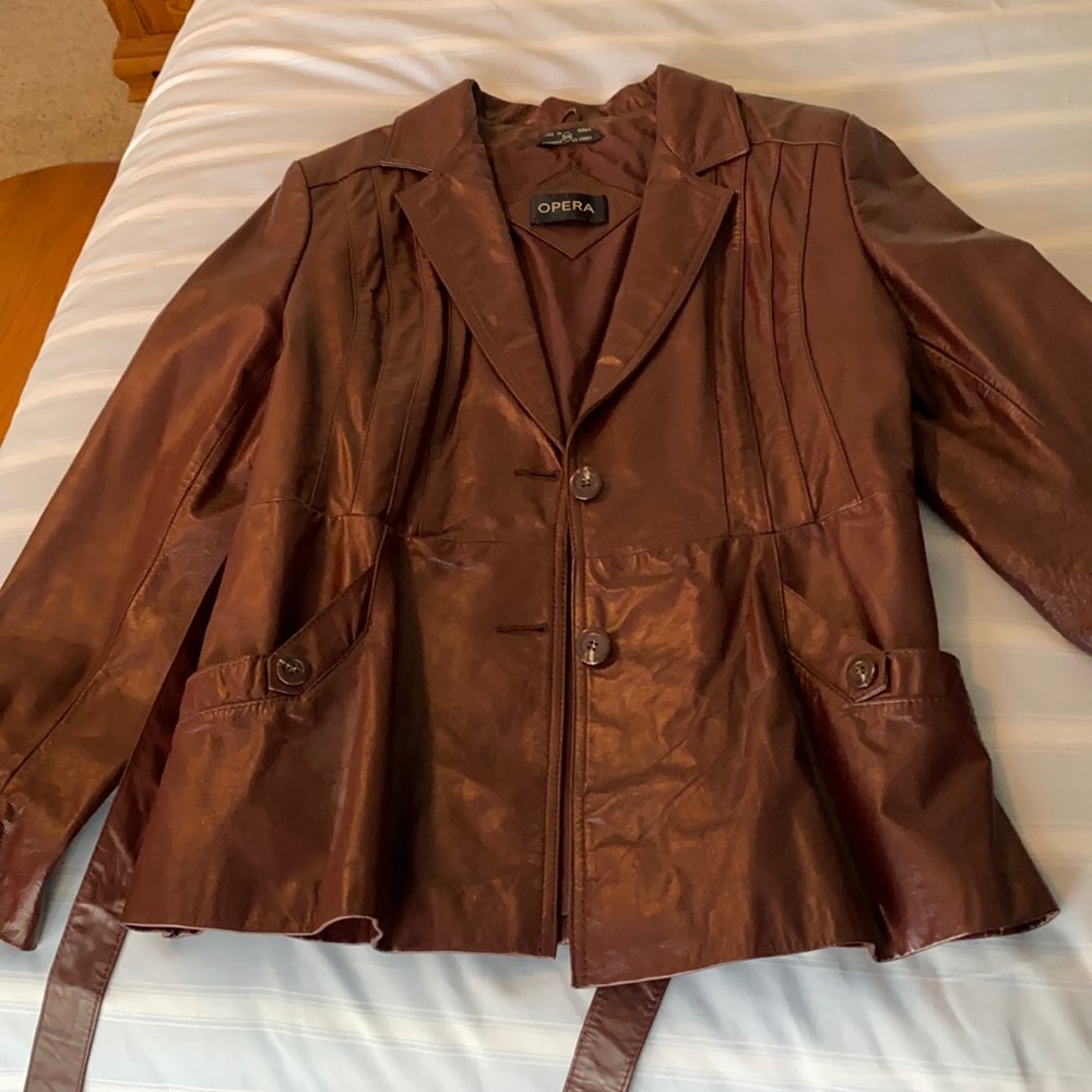 Vintage Burgundy leather jacket